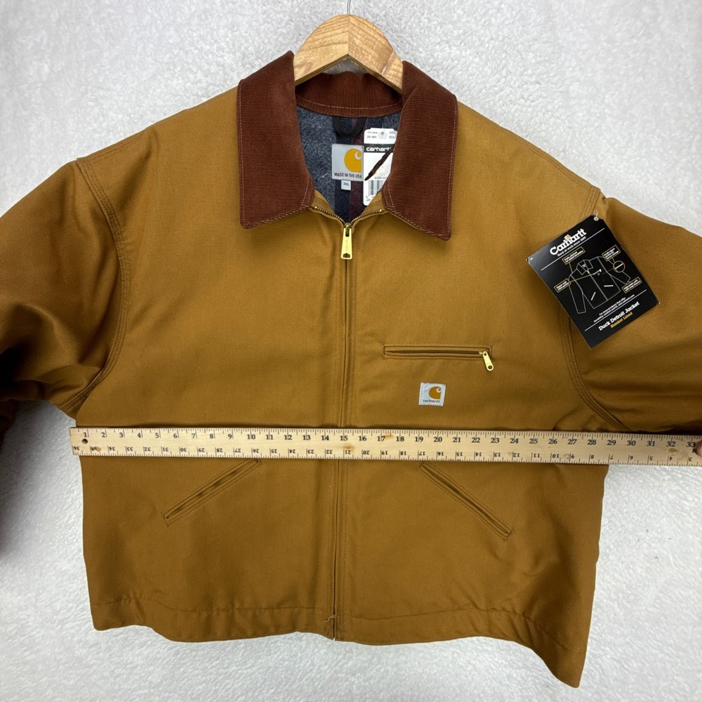 Carhartt‎ Detroit Jacket Blanket Lined Mens 3XL J001 BRN Brown NWT NOS - Picture 6 of 16